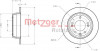 METZGER 6110107 - Bremsscheibe