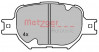 METZGER 1170823 - Bremsbelagsatz, Scheibenbremse