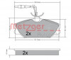 METZGER 1170301 - Bremsbelagsatz, Scheibenbremse
