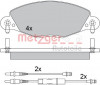 METZGER 1170437 - Bremsbelagsatz, Scheibenbremse