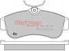 METZGER 1170574 - Bremsbelagsatz, Scheibenbremse