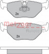 METZGER 1170014 - Bremsbelagsatz, Scheibenbremse