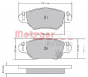 METZGER 1170809 - Bremsbelagsatz, Scheibenbremse