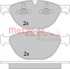 METZGER 1170592 - Bremsbelagsatz, Scheibenbremse