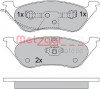 METZGER 1170355 - Bremsbelagsatz, Scheibenbremse