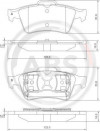 A.B.S. 37216 - Bremsbelagsatz, Scheibenbremse