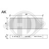 DIEDERICHS DCI1158S - Filter, Innenraumluft