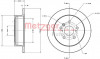METZGER 6110658 - Bremsscheibe