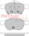 METZGER 1170587 - Bremsbelagsatz, Scheibenbremse