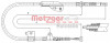 METZGER 17.0236 - Seilzug, Feststellbremse