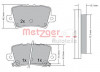 METZGER 1170288 - Bremsbelagsatz, Scheibenbremse