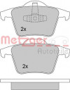 METZGER 1170142 - Bremsbelagsatz, Scheibenbremse