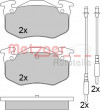 METZGER 1170624 - Bremsbelagsatz, Scheibenbremse