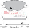 METZGER 1170419 - Bremsbelagsatz, Scheibenbremse