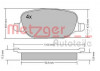 METZGER 1170403 - Bremsbelagsatz, Scheibenbremse
