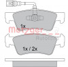 METZGER 1170560 - Bremsbelagsatz, Scheibenbremse