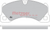 METZGER 1170445 - Bremsbelagsatz, Scheibenbremse