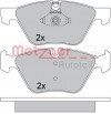 METZGER 1170684 - Bremsbelagsatz, Scheibenbremse