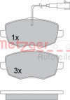 METZGER 1170634 - Bremsbelagsatz, Scheibenbremse
