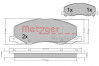 METZGER 1170468 - Bremsbelagsatz, Scheibenbremse