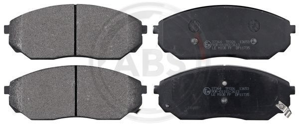 A.B.S. 37364 - Bremsbelagsatz, Scheibenbremse
