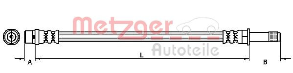 METZGER 4111092 - Bremsschlauch