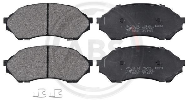 A.B.S. 37186 - Bremsbelagsatz, Scheibenbremse
