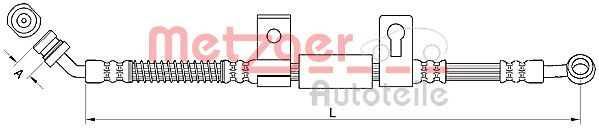 METZGER 4110831 - Bremsschlauch