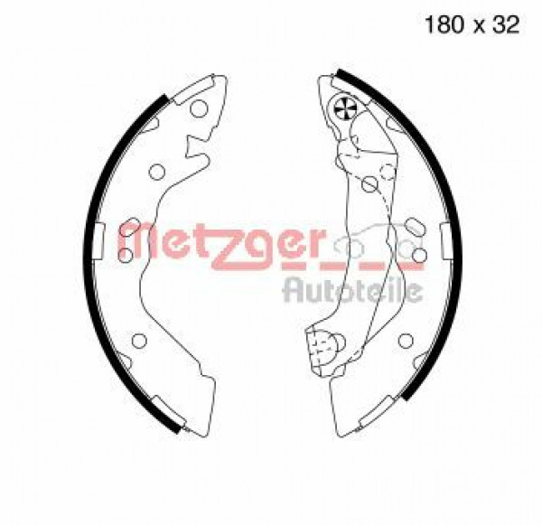 METZGER MG 736 - Bremsbackensatz