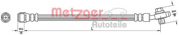 METZGER 4110381 - Bremsschlauch