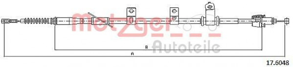 METZGER 17.6048 - Seilzug, Feststellbremse