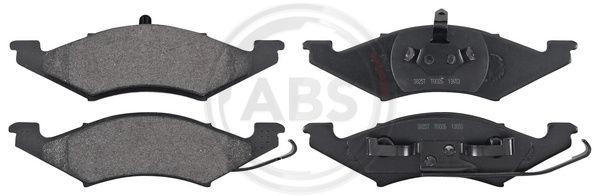 A.B.S. 38257 - Bremsbelagsatz, Scheibenbremse