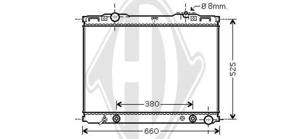 DIEDERICHS DCM3803 - Kühler, Motorkühlung