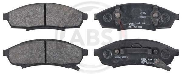 A.B.S. 38376 - Bremsbelagsatz, Scheibenbremse