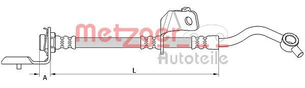 METZGER 4110819 - Bremsschlauch