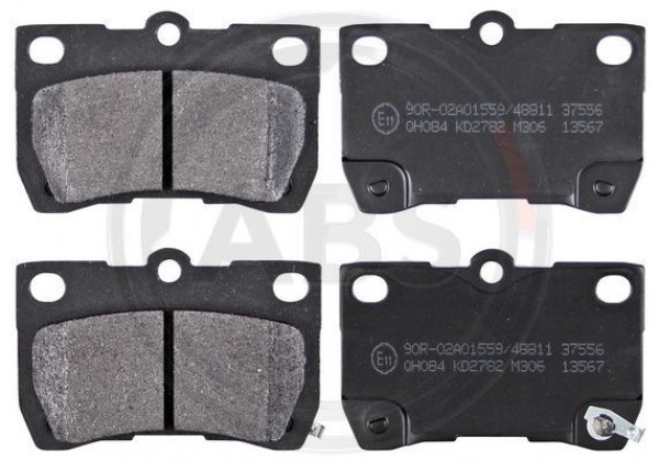 A.B.S. 37556 - Bremsbelagsatz, Scheibenbremse