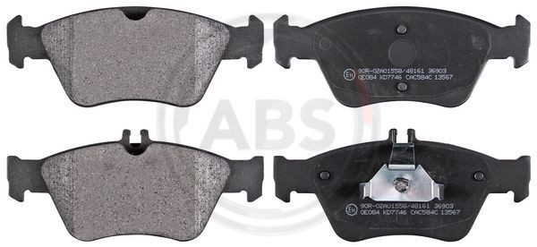 A.B.S. 36903 - Bremsbelagsatz, Scheibenbremse