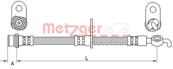 METZGER 4111561 - Bremsschlauch