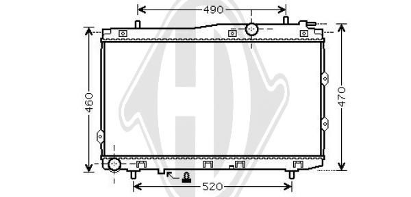 DIEDERICHS DCM3785 - Kühler, Motorkühlung