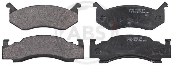 A.B.S. 38086 - Bremsbelagsatz, Scheibenbremse