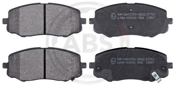 A.B.S. 37763 - Bremsbelagsatz, Scheibenbremse