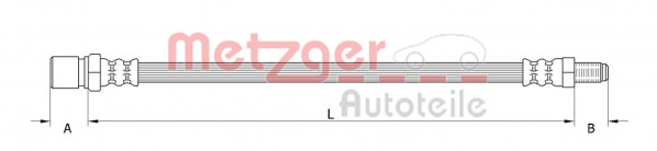 METZGER 4111154 - Bremsschlauch