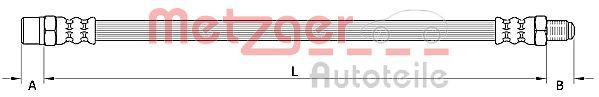METZGER 4110754 - Bremsschlauch
