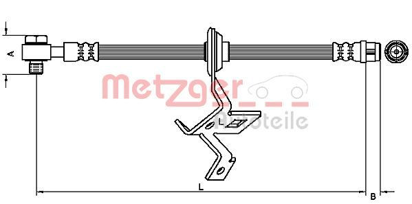 METZGER 4116209 - Bremsschlauch