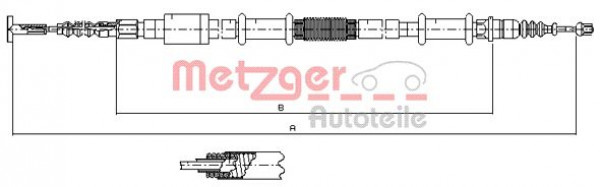 METZGER 441.4 - Seilzug, Feststellbremse