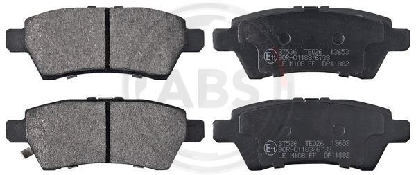 A.B.S. 37536 - Bremsbelagsatz, Scheibenbremse
