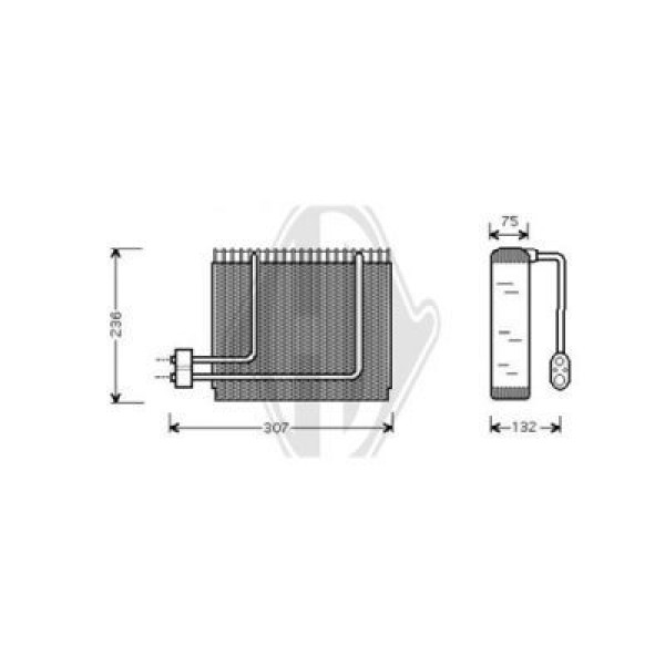 DIEDERICHS DCV1151 - Verdampfer, Klimaanlage