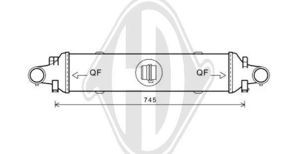 DIEDERICHS DCA1039 - Ladeluftkühler