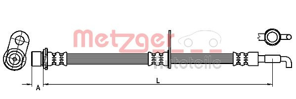 METZGER 4110974 - Bremsschlauch