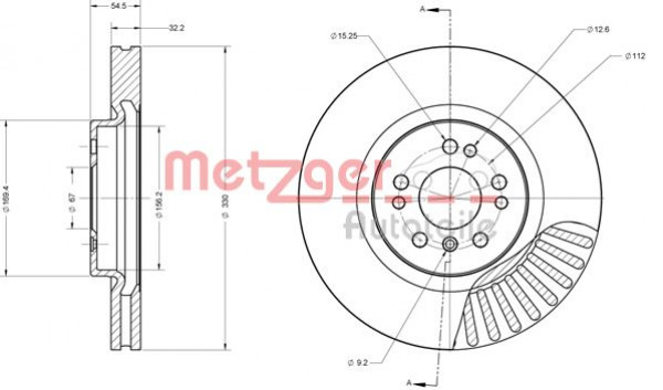 METZGER 6110517 - Bremsscheibe